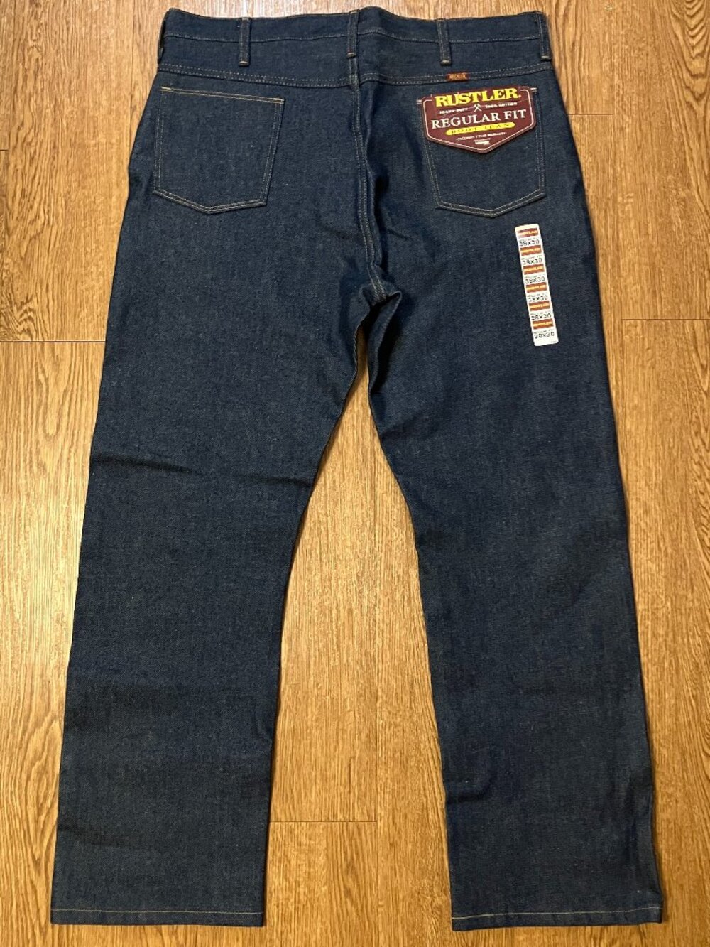 Vintage 80s Deadstock Rustler Bootcut Jeans Made in USA NWT Raw Denim